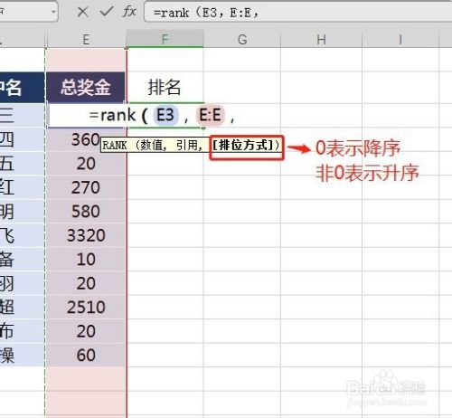 rank函数使用方法，rank函数的使用实例