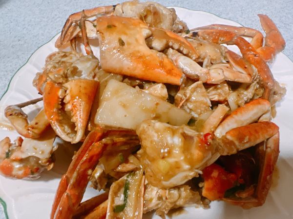 鲜香美味青蟹炒年糕