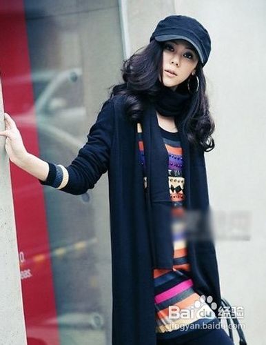 冬季女生围巾的戴法