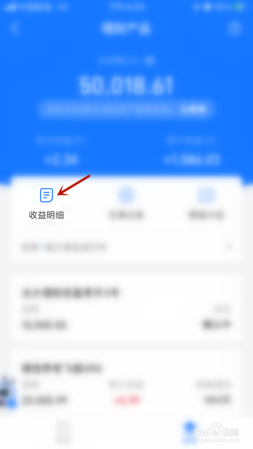 支付宝怎么查看理财收益明细