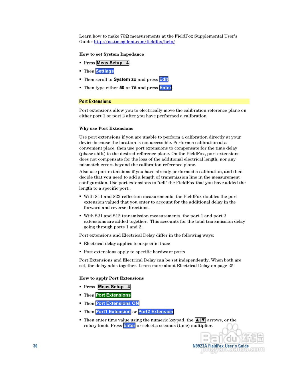 N9923A型Fieldfox手持式RF向量网路分析仪操作手册:[3]