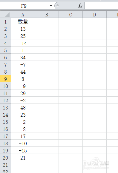 如何将隔不定行的正数转化为负数？