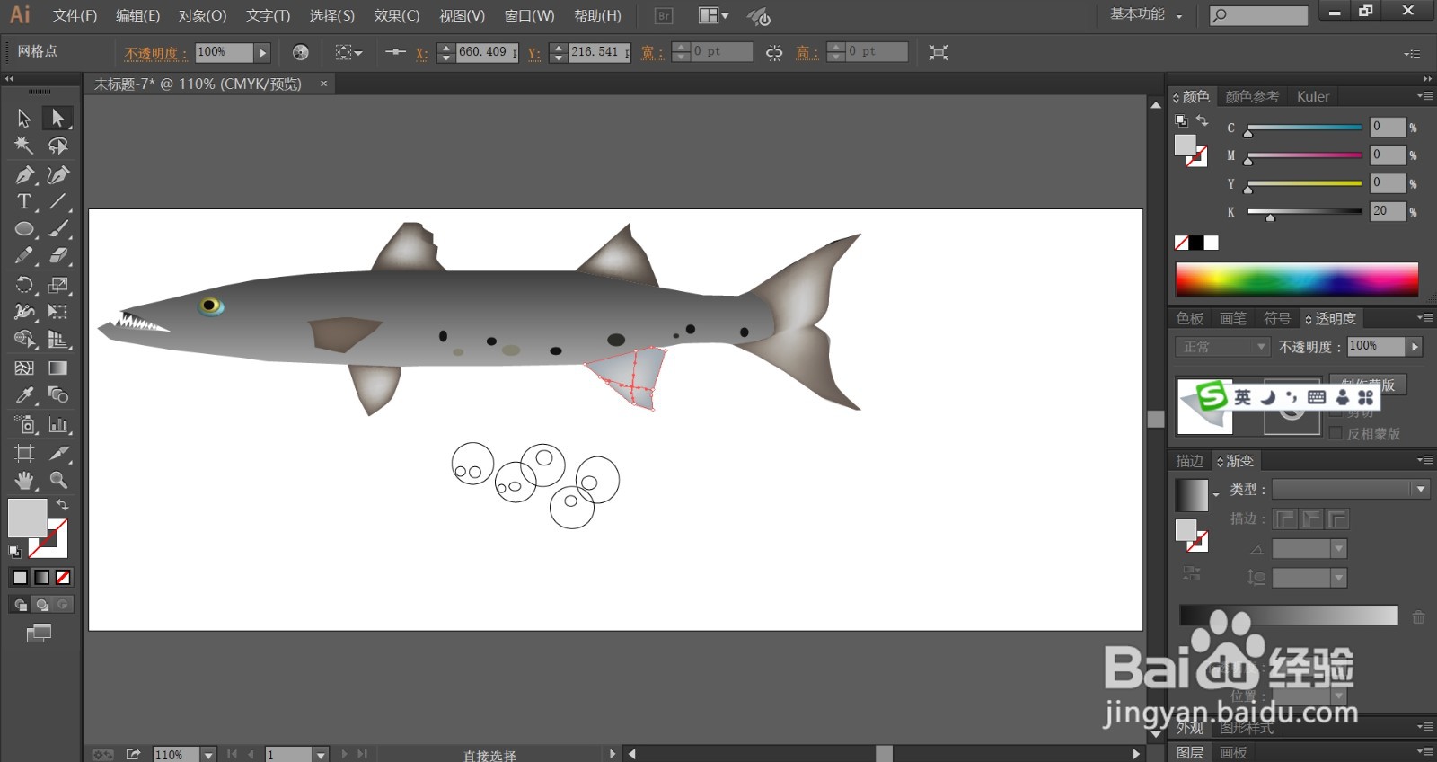 梭鱼的卵怎么画简笔画