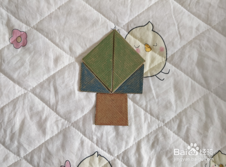 用九巧板怎么拼一杯吸管饮料呢?