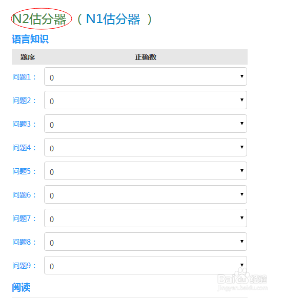 日语能力考（N1\N2）试如何估成绩