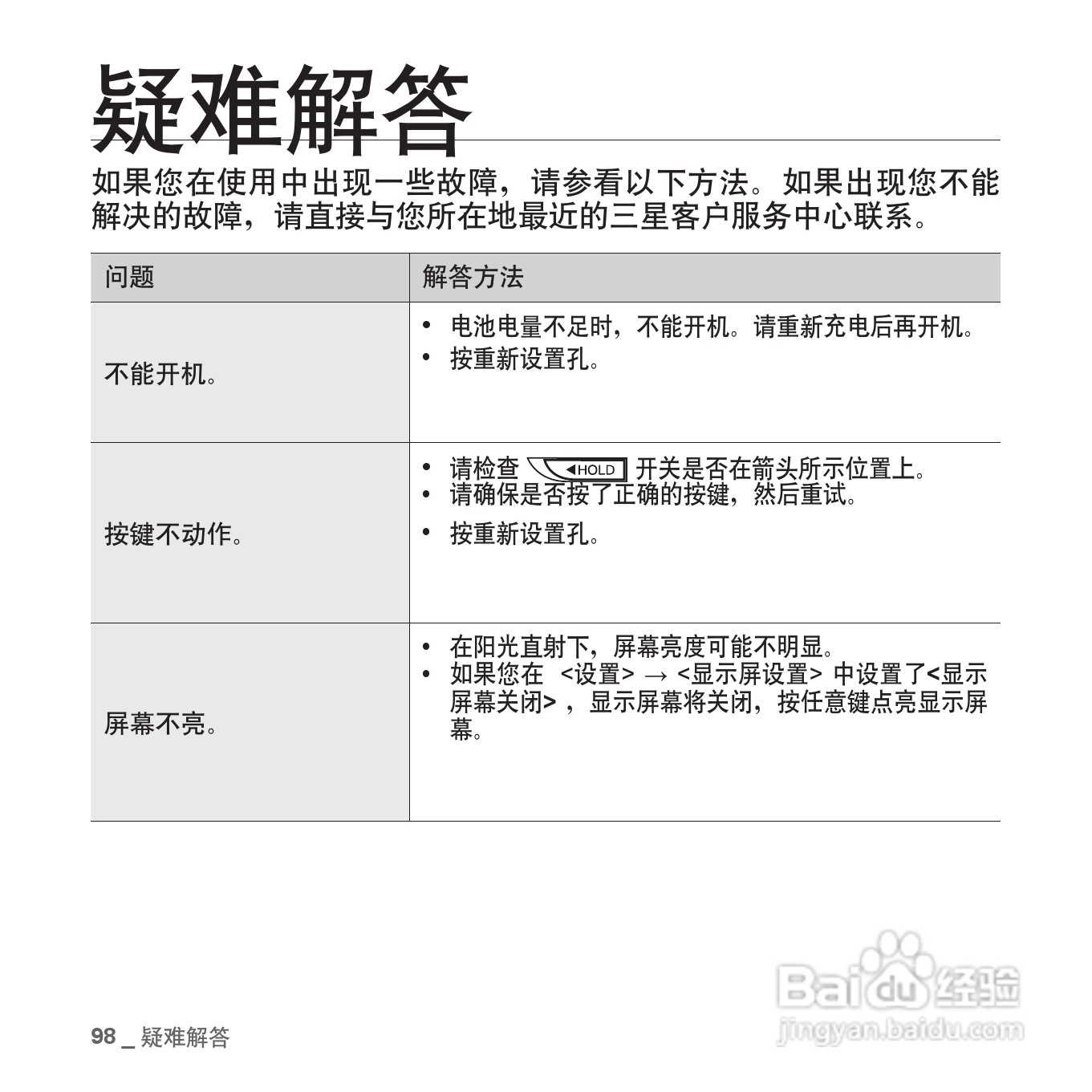 三星YP-T08QW MP3播放器使用说明书:[10]