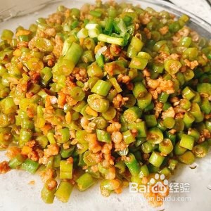 肉末豇豆怎么做