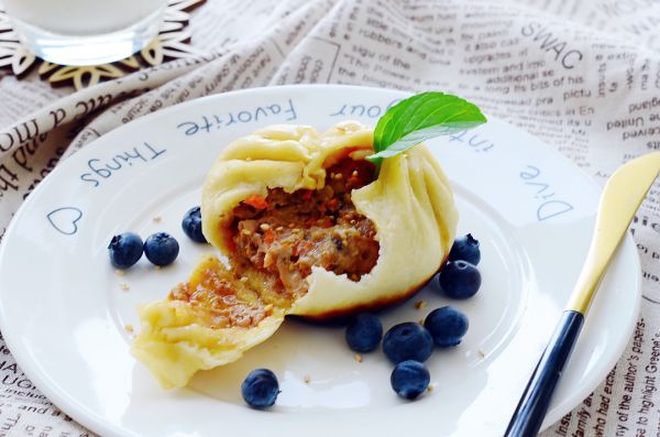 黑椒牛肉生煎包