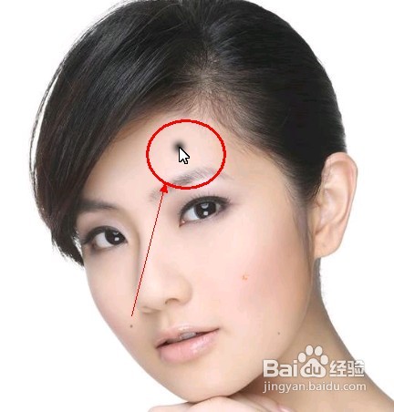 怎样利用PS软件去除人物脸上的雀斑