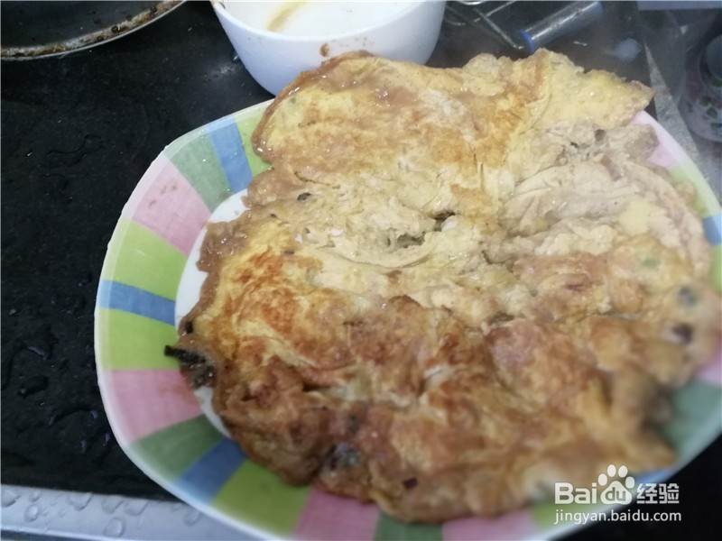 土酱煎鸡蛋饼