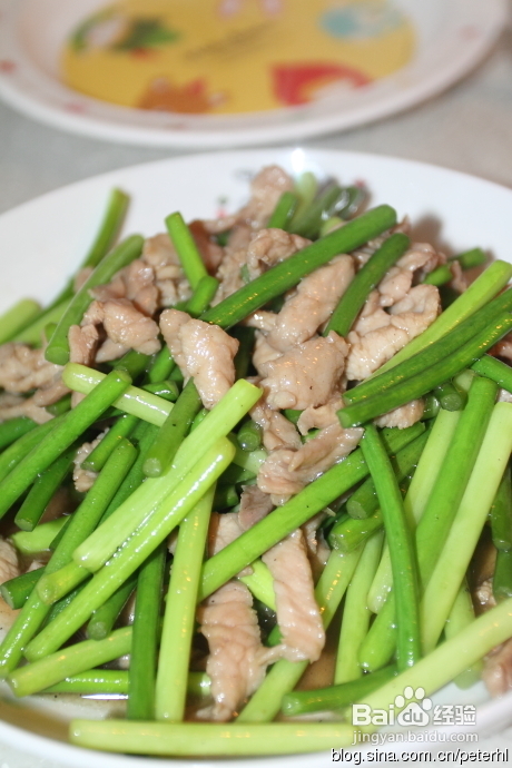 家常菜之蒜苔炒肉