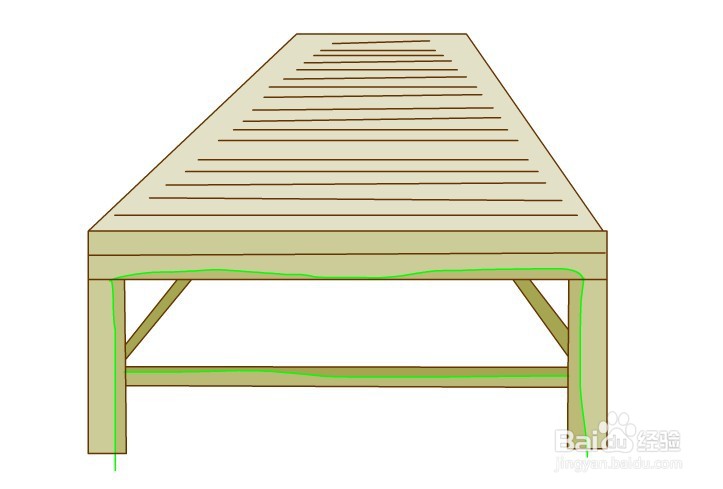 flash绘制一个卡通竹床的方法