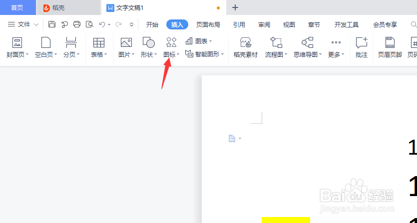 如何在WPS里插入图标