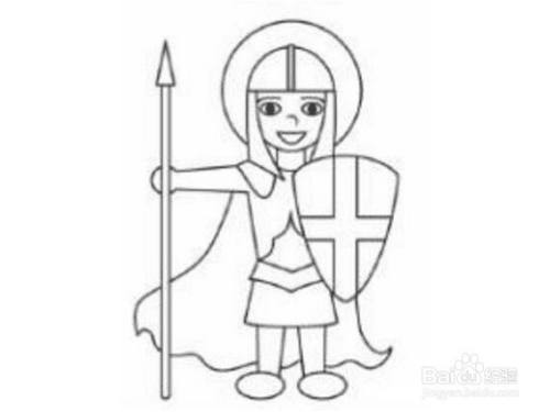 勇敢的卫士的画法