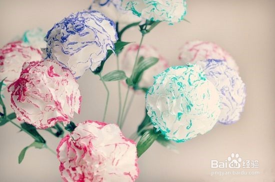 手工花的做法--康乃馨