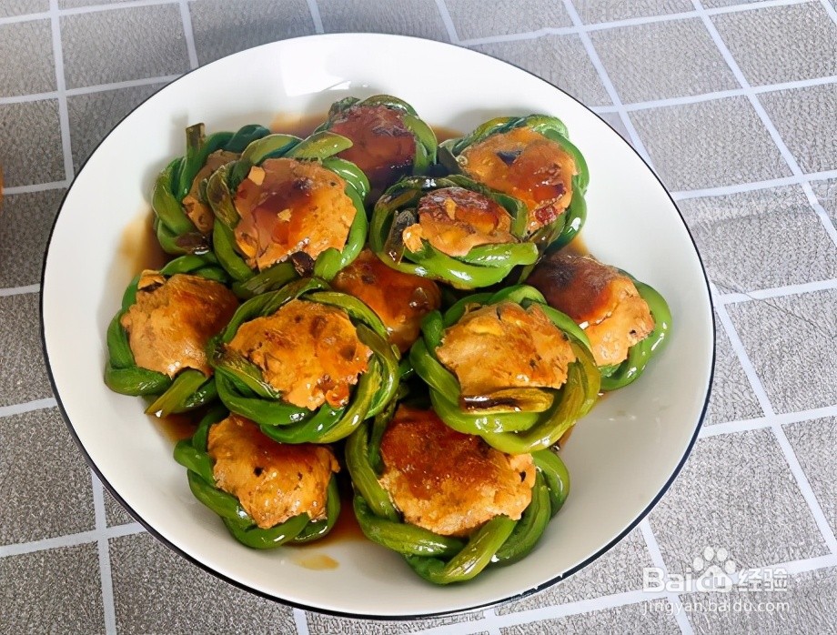 家庭自制豆角酿肉