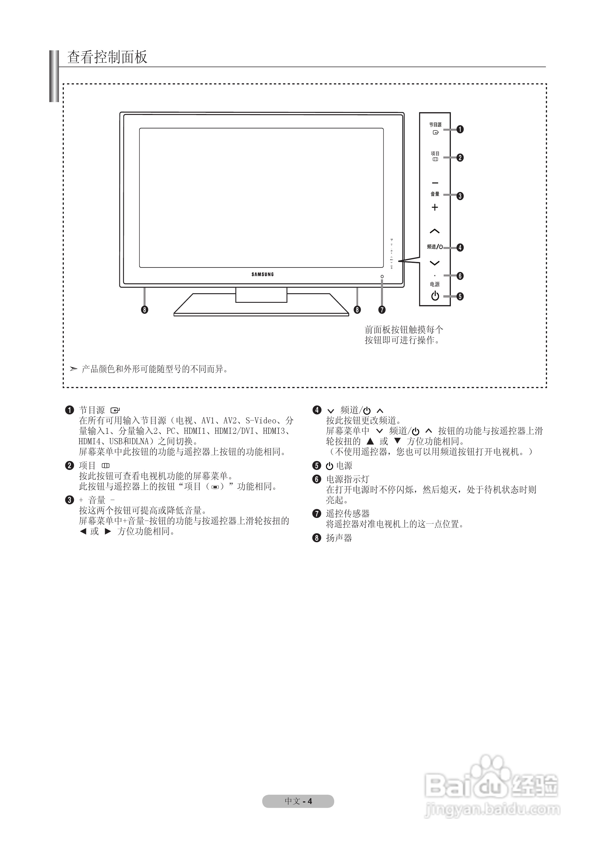 三星LA55A950D1F液晶彩电使用说明书:[1]