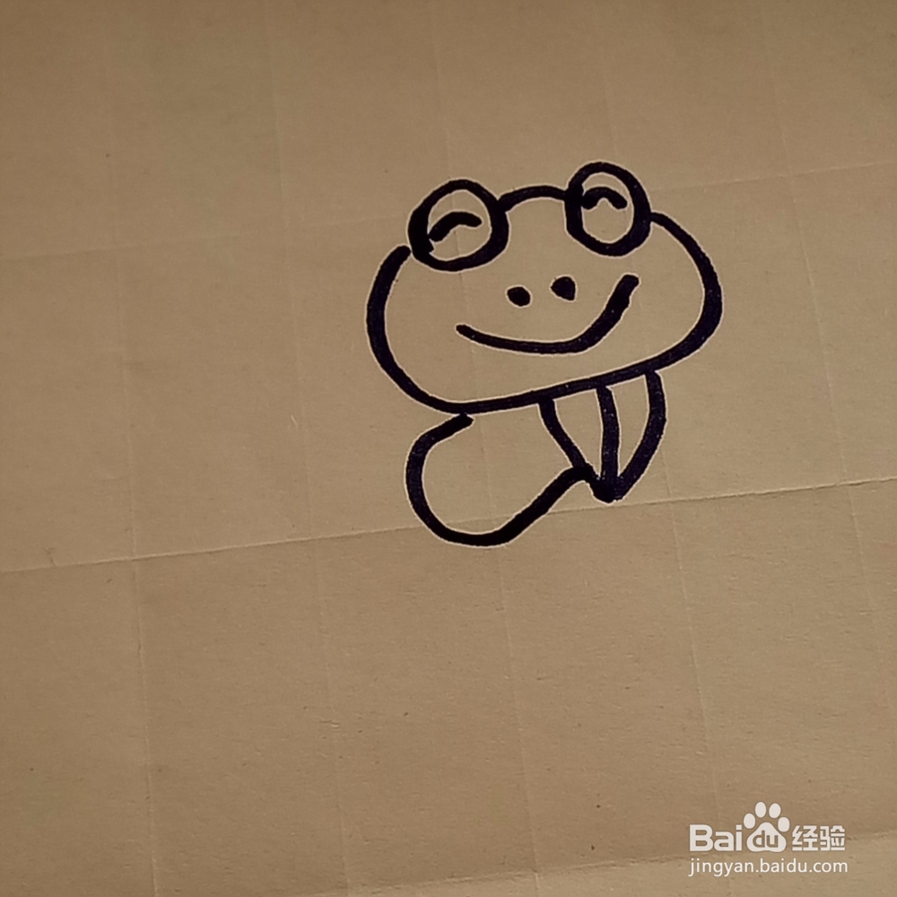 儿童趣味动物简笔画小青蛙