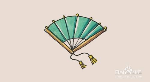 "折扇"怎么画?