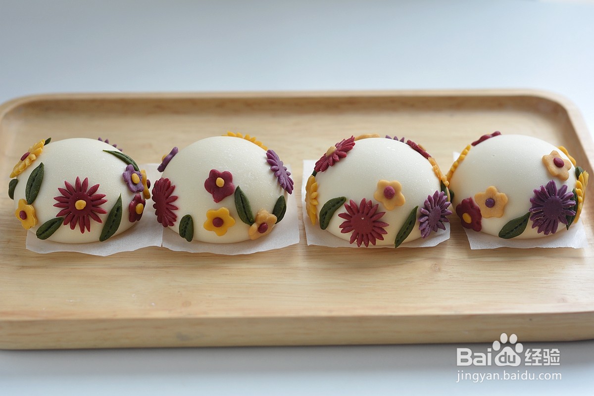 花朵牛奶馒头