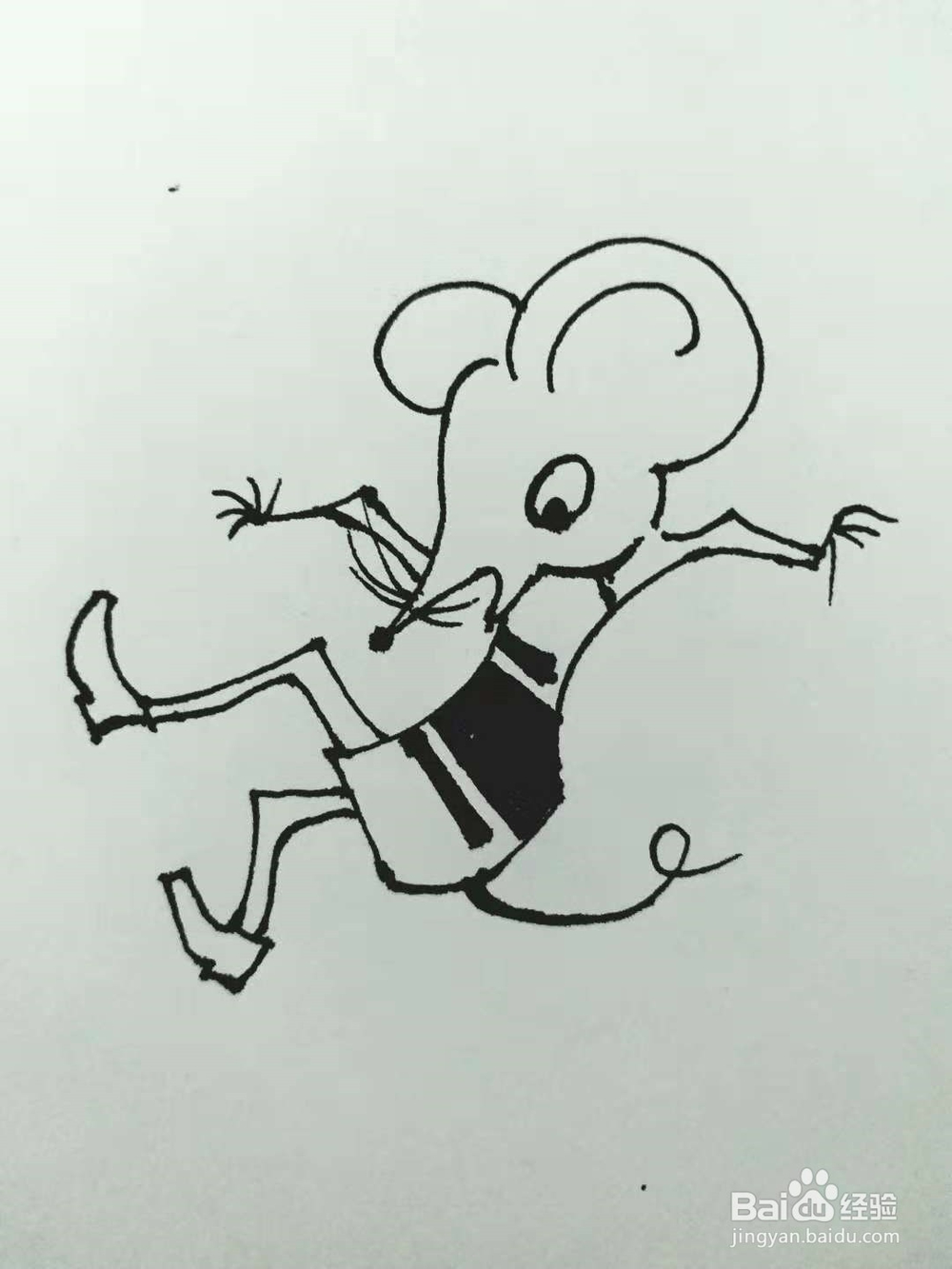 老鼠的简笔画法3