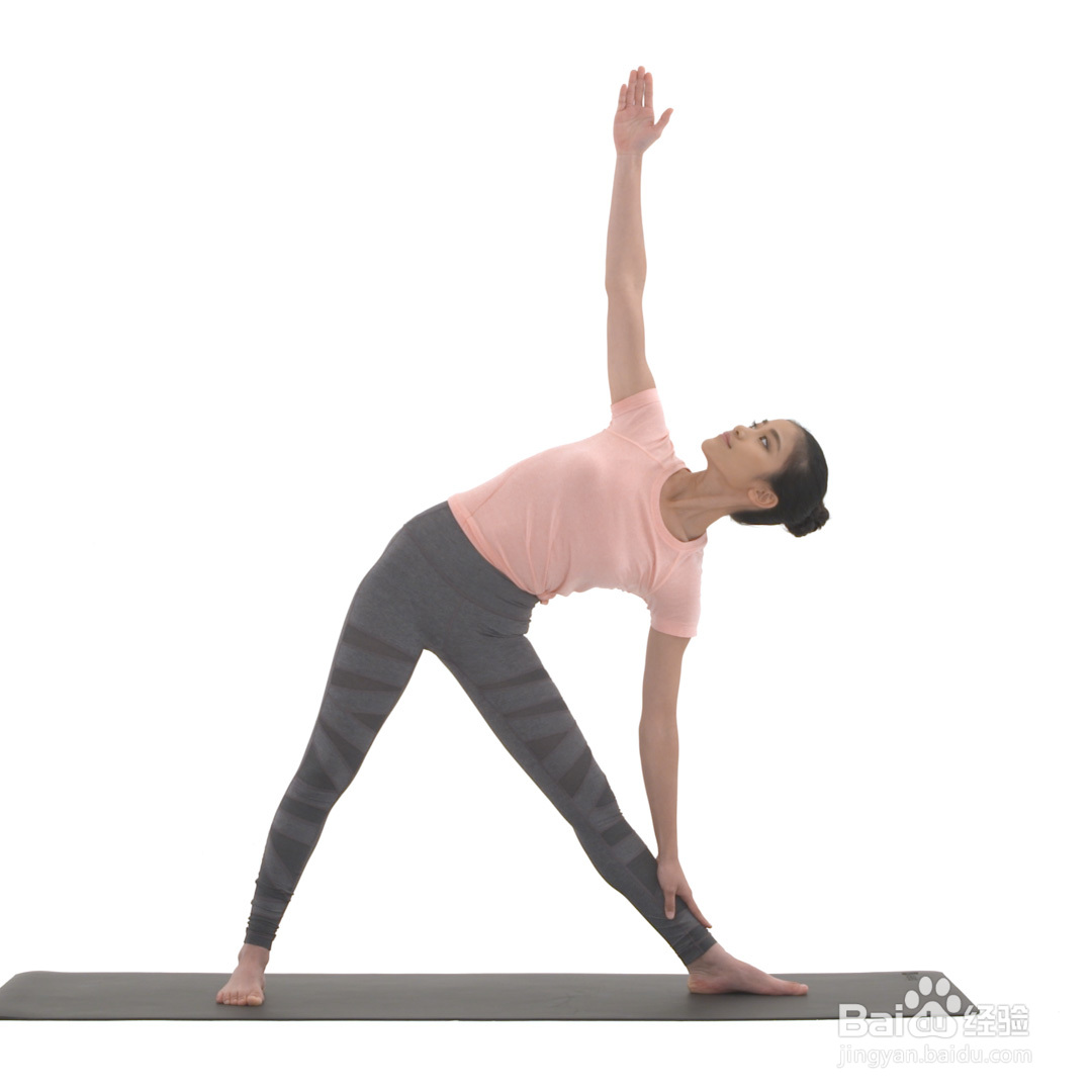 左侧三角伸展式_舒缓瑜伽 · 晨间肩颈唤醒