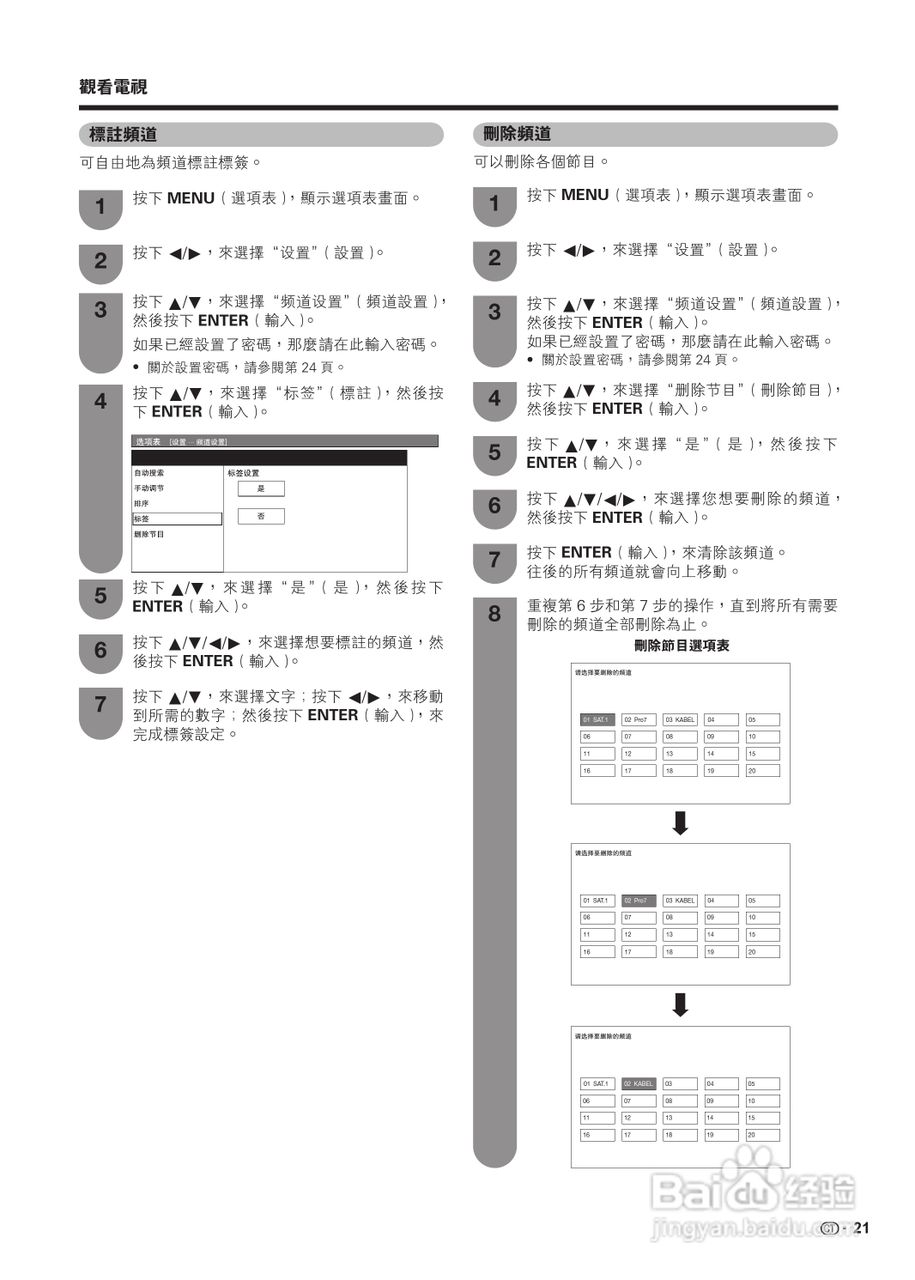 声宝LC-19A35H-BK型液晶电视机说明书:[3]