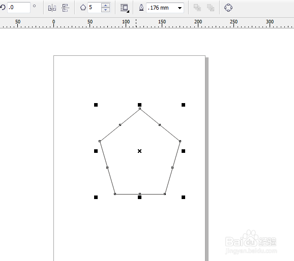 怎么在coreldraw里画五角星?