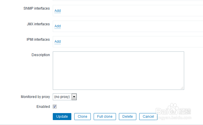 如何在zabbix的web管理中修改主机？