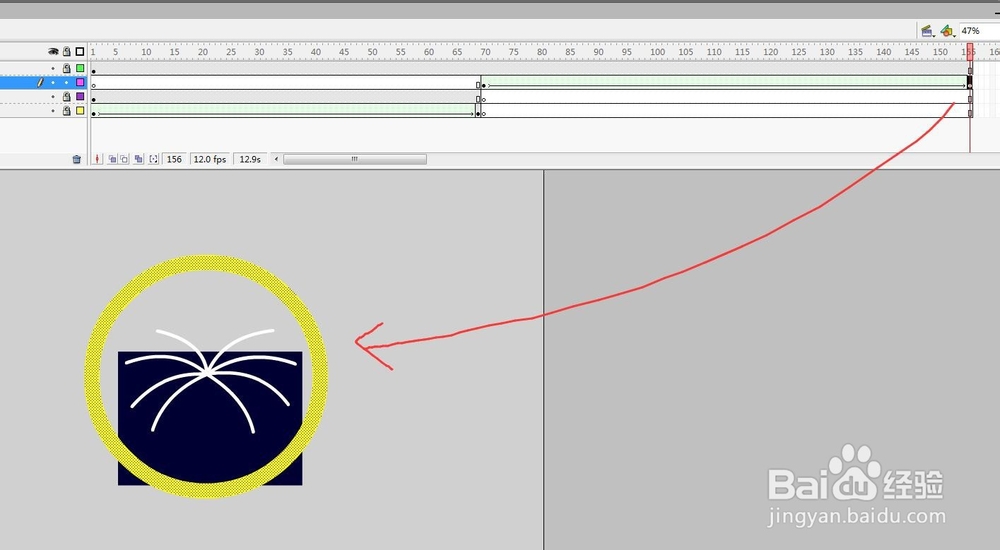 flash绘制一个烟花散开的效果
