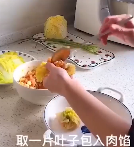 白菜福袋怎么做?