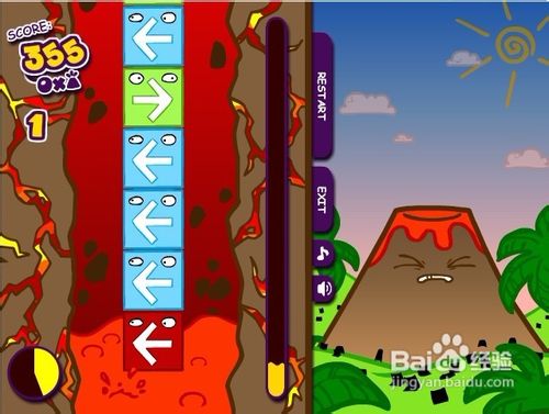 爆发的小火山小游戏怎么玩?