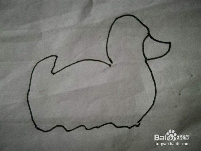怎么样用简笔画画鸭子