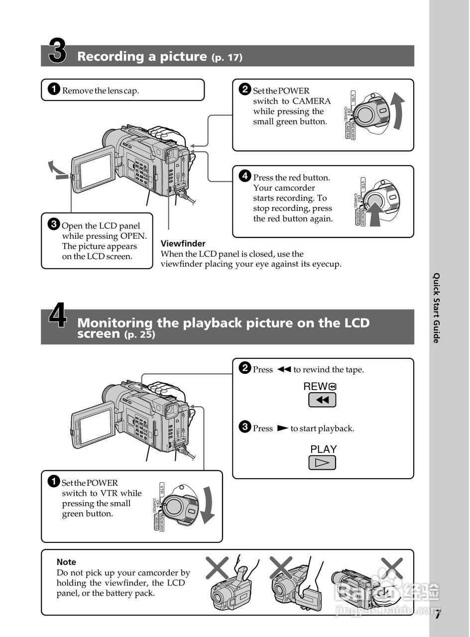 索尼DCR-TRV720数码摄像机说明书:[1]