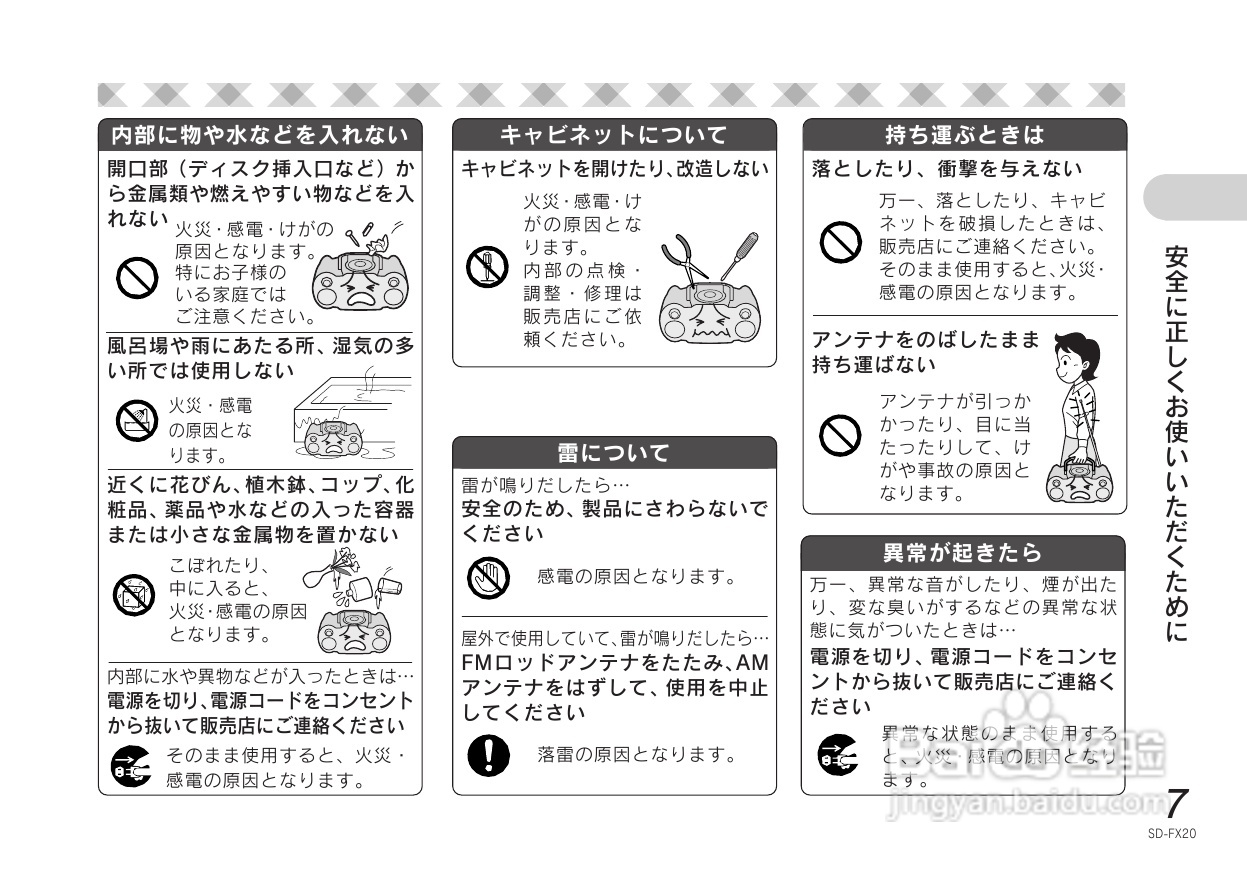 SHARP SD-FX20 CD/MD收音音响使用说明书:[1]