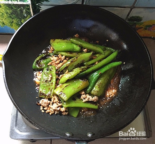 如何做出好吃的肉末虎皮青椒
