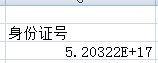 excel及wps对大数字（身份证）显示不全的处理