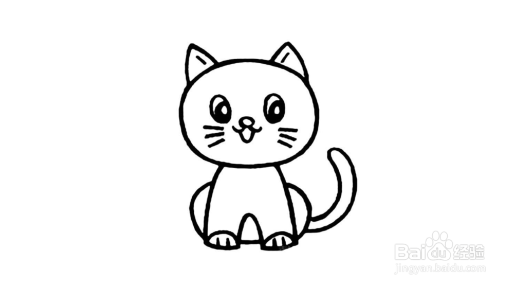 小猫简笔画怎么画