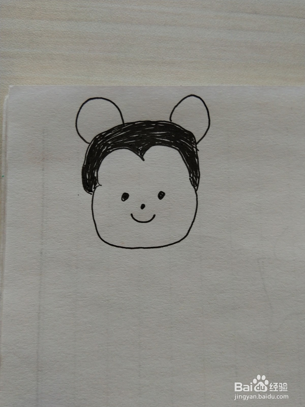 米奇的简笔画怎么画