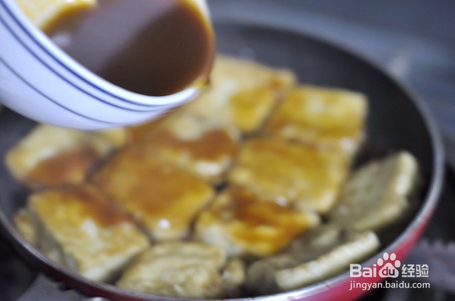 非常好吃的家常味的鸡蛋炒豆腐