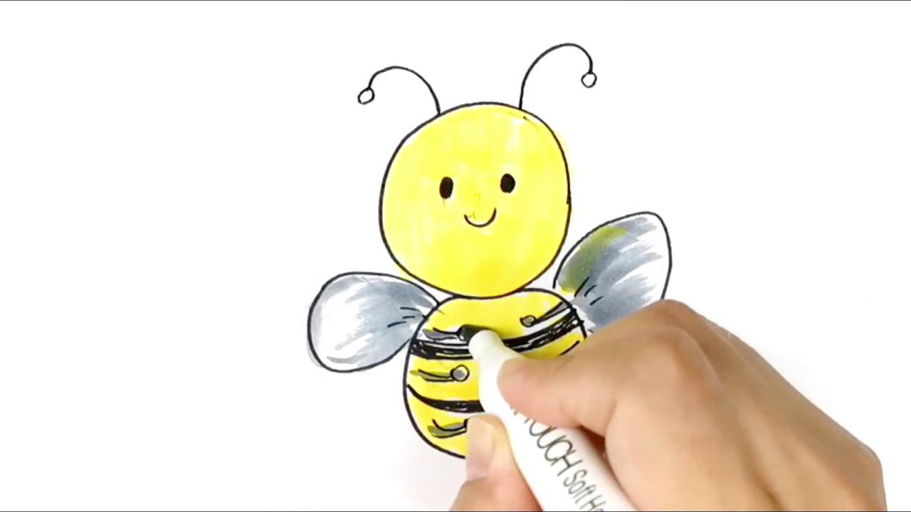 怎样画小蜜蜂