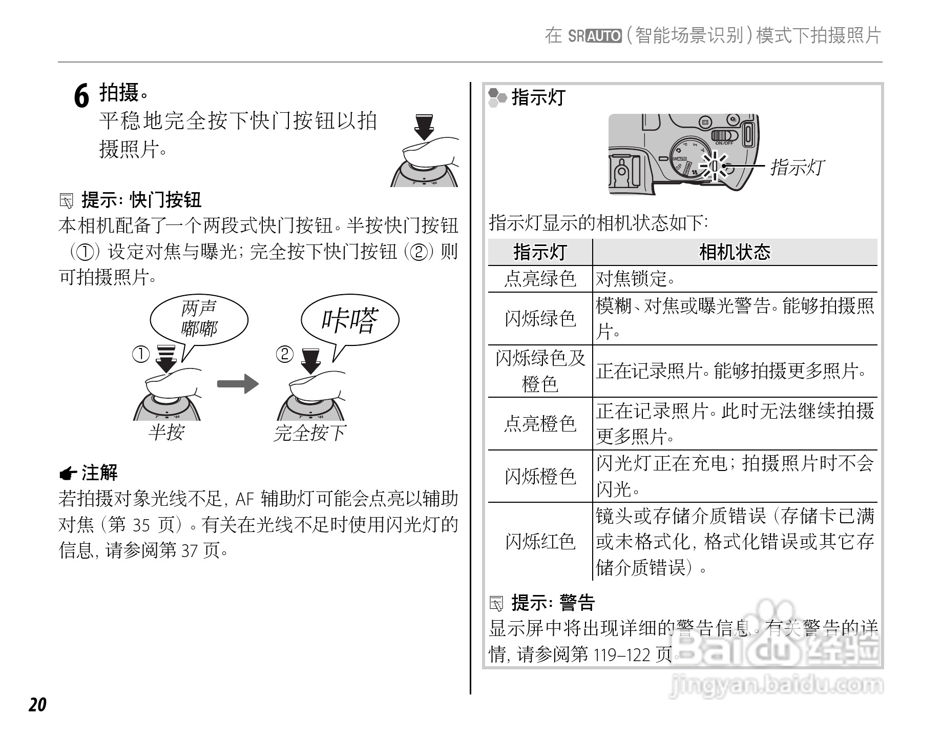 富士FinePix SL260数码相机使用说明书:[4]