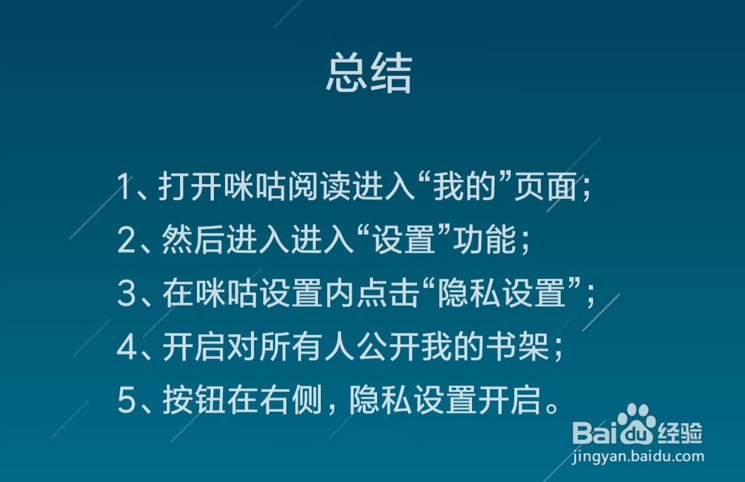咪咕阅读怎么对所有人公开我的书架