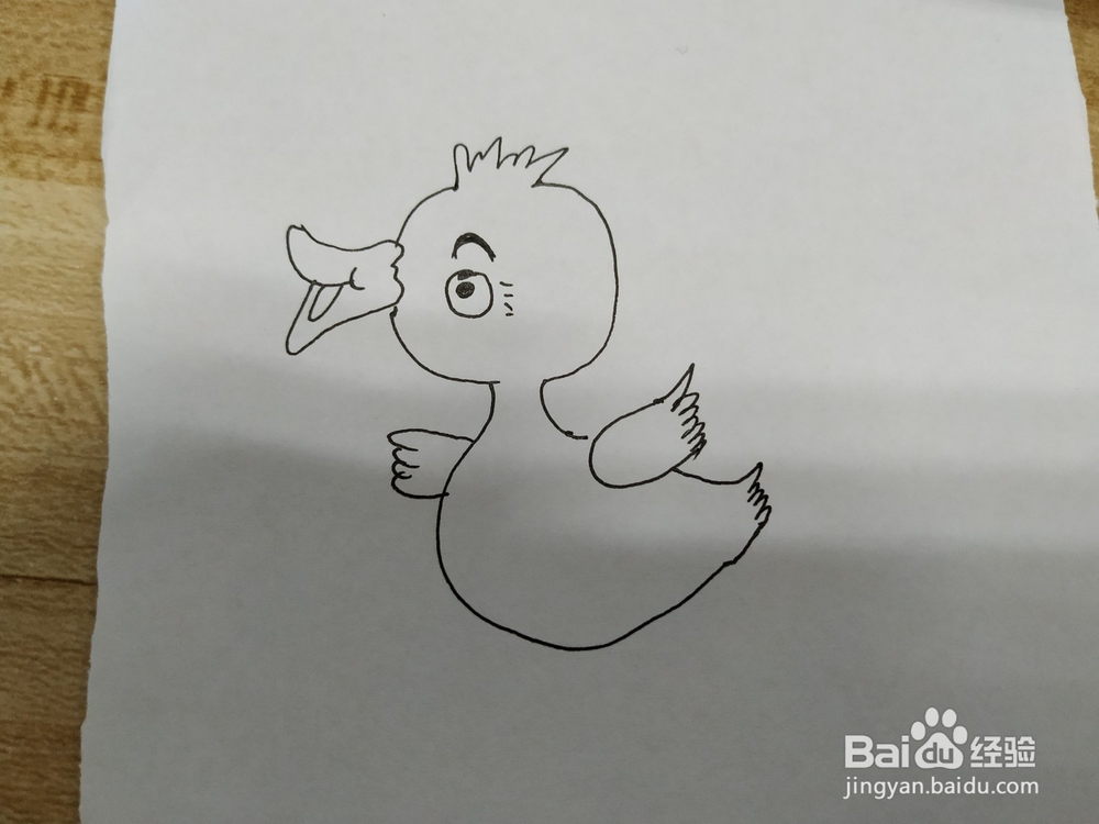 小鸭子简笔画怎么画？