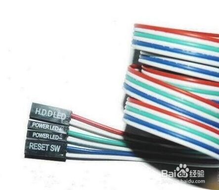 电脑电源开关连接线怎么连接