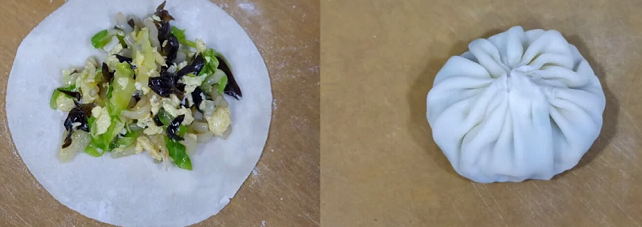 白菜粉条素包子咋做香