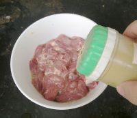 蒜苔茄子滑肉