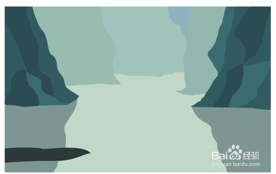 flash绘制河谷的场景