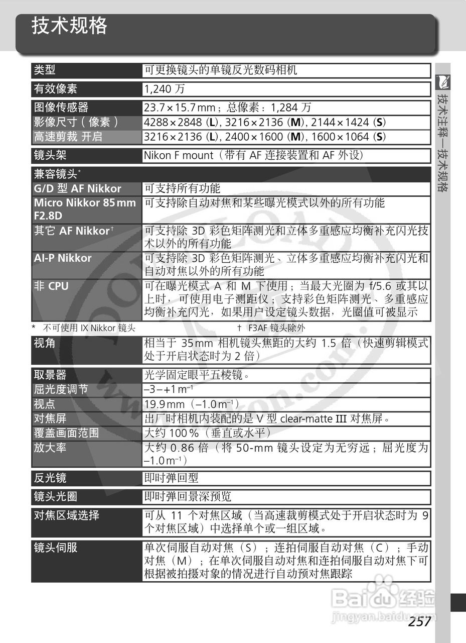 尼康D2X数码相机使用说明书:[28]