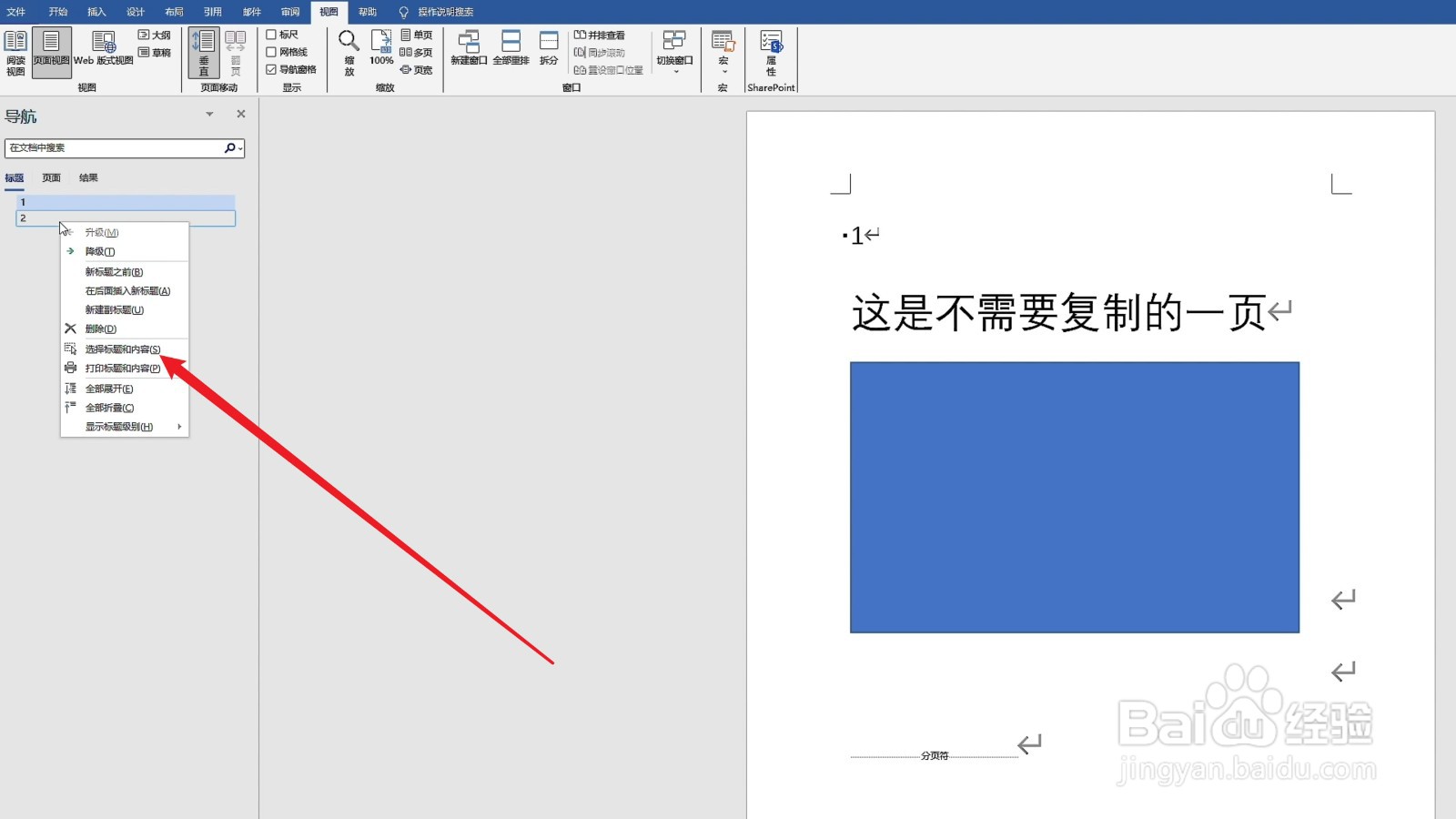 word带格式整页复制单独一页